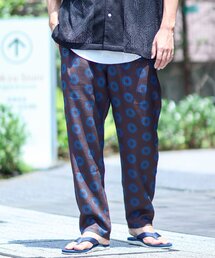 【GEOM PATTERN/ジオメパターン】総柄 ブッチャー1プリーツパンツ