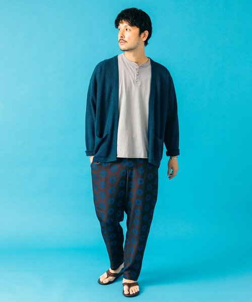 JOURNAL STANDARD(ジャーナルスタンダード)の「【GEOM PATTERN/ジオメパターン】総柄 ブッチャー1プリーツパンツ(その他パンツ・メンズ・ブラック/ナチュラル/ネイビー/レッド/ブラウン/グリーン・SMALL/MEDIUM/LARGE)」の19枚目の写真