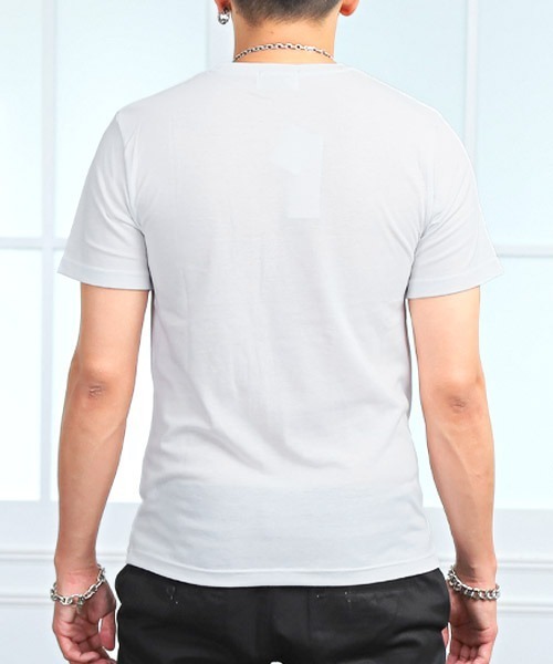 LUXSTYLE(ラグスタイル)の「無地ポケット付きクルーネック半袖Tシャツ(Tシャツ/カットソー・メンズ・ホワイト/ブラック/ネイビー/グレー/カーキ/イエロー系その他/ピンク系その他/ライトピンク・L/XL/M)」の17枚目の写真
