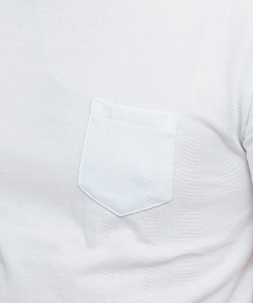 LUXSTYLE(ラグスタイル)の「無地ポケット付きクルーネック半袖Tシャツ(Tシャツ/カットソー・メンズ・ホワイト/ブラック/ネイビー/グレー/カーキ/イエロー系その他/ピンク系その他/ライトピンク・L/XL/M)」の10枚目の写真