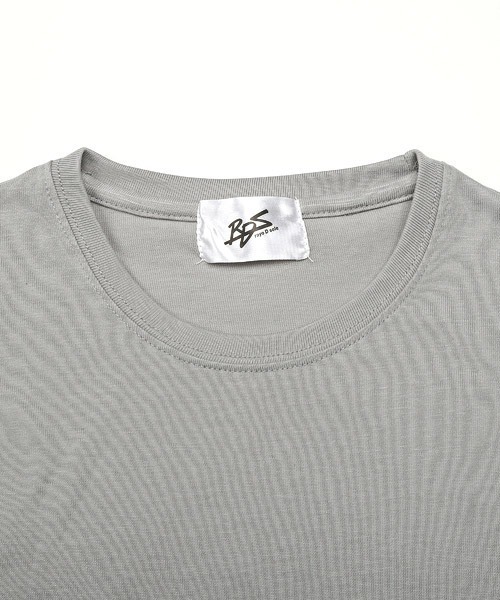 LUXSTYLE(ラグスタイル)の「無地ポケット付きクルーネック半袖Tシャツ(Tシャツ/カットソー・メンズ・ホワイト/ブラック/ネイビー/グレー/カーキ/イエロー系その他/ピンク系その他/ライトピンク・L/XL/M)」の12枚目の写真