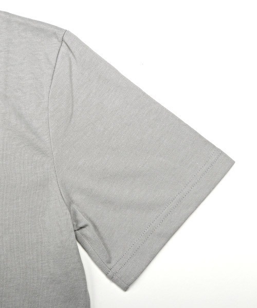 LUXSTYLE(ラグスタイル)の「無地ポケット付きクルーネック半袖Tシャツ(Tシャツ/カットソー・メンズ・ホワイト/ブラック/ネイビー/グレー/カーキ/イエロー系その他/ピンク系その他/ライトピンク・L/XL/M)」の14枚目の写真