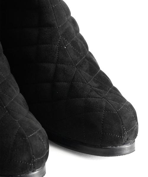 SHAREEF(シャリーフ)の「QUILTING BOOTS(ブーツ・メンズ・ブラック/モカ・1/2/3)」の7枚目の写真