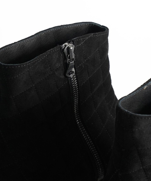SHAREEF(シャリーフ)の「QUILTING BOOTS(ブーツ・メンズ・ブラック/モカ・1/2/3)」の9枚目の写真