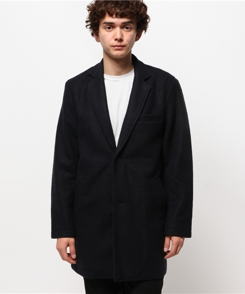 OUTLET(アウトレット)の「【WHO'S WHO gallery】GGスライバーチェスターコート(チェスターコート・メンズ・ブラック/アイボリー/ネイビー/グレー・MEDIUM/LARGE)」の5枚目の写真