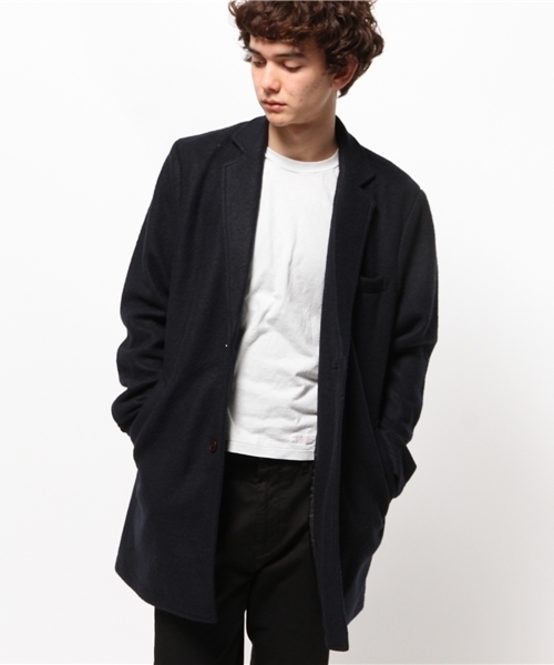 OUTLET(アウトレット)の「【WHO'S WHO gallery】GGスライバーチェスターコート(チェスターコート・メンズ・ブラック/アイボリー/ネイビー/グレー・MEDIUM/LARGE)」の8枚目の写真