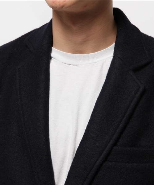 OUTLET(アウトレット)の「【WHO'S WHO gallery】GGスライバーチェスターコート(チェスターコート・メンズ・ブラック/アイボリー/ネイビー/グレー・MEDIUM/LARGE)」の9枚目の写真