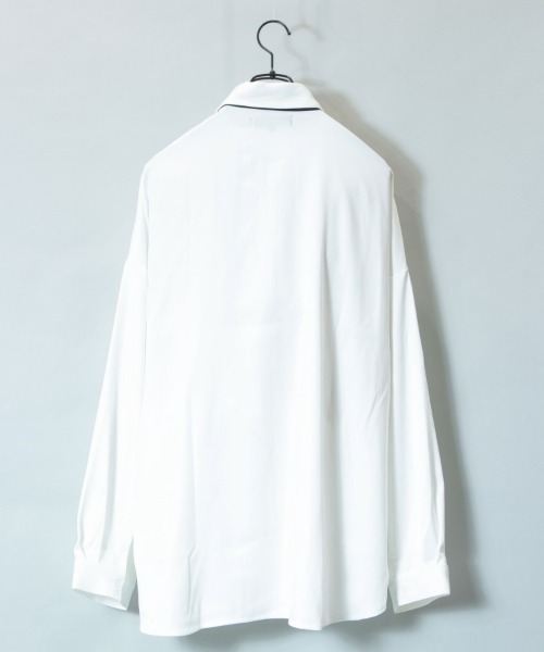 JACKROSE（ジャックローズ）の「JE-ネクタイ-LSシャツ（シャツ/ブラウス・メンズ・ホワイト/ブラック/グレー・M/L）」の8枚目の写真