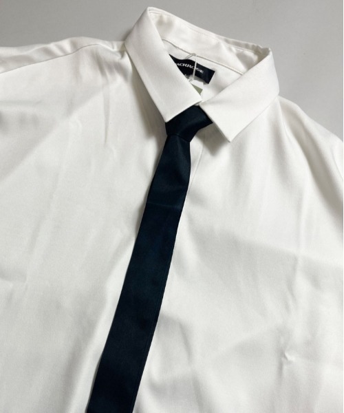 JACKROSE（ジャックローズ）の「JE-ネクタイ-LSシャツ（シャツ/ブラウス・メンズ・ホワイト/ブラック/グレー・M/L）」の4枚目の写真