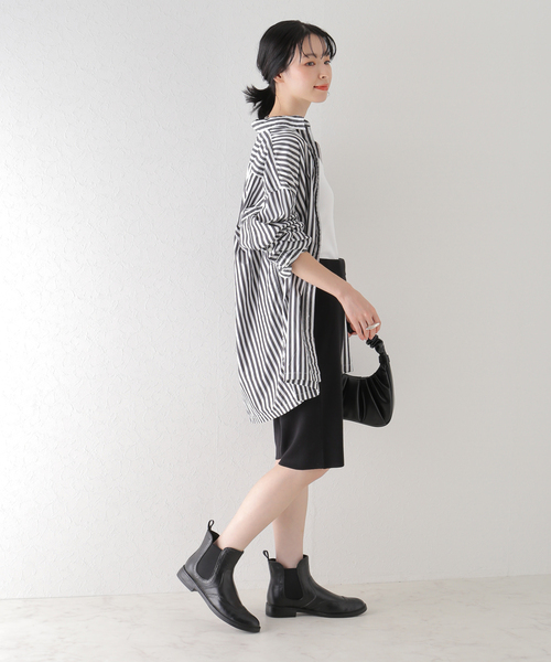 Co/Ace スムースハーフパンツ　ブラック plage（プラージュ）の「Co/Ace スムースハーフパンツ（その他