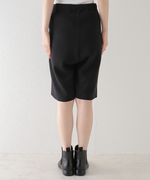 Co/Ace スムースハーフパンツ　ブラック plage（プラージュ）の「Co/Ace スムースハーフパンツ（その他