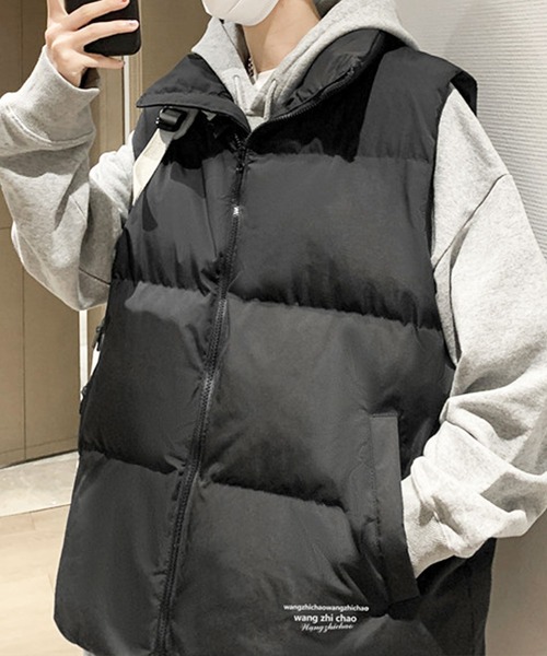 EPICKS（エピックス）の「中綿ベスト（ダウンベスト・レディース・ブラック/アイボリー・L/M）」の3枚目の写真