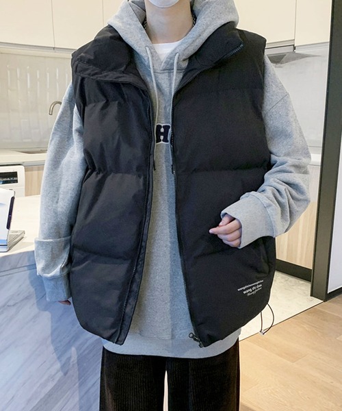 EPICKS（エピックス）の「中綿ベスト（ダウンベスト・レディース・ブラック/アイボリー・L/M）」の5枚目の写真