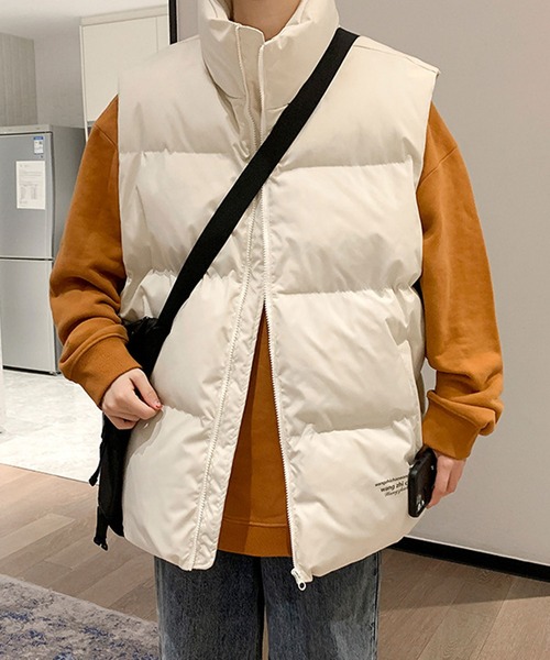 EPICKS（エピックス）の「中綿ベスト（ダウンベスト・レディース・ブラック/アイボリー・L/M）」の6枚目の写真