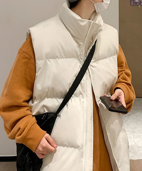 EPICKS（エピックス）の「中綿ベスト（ダウンベスト・レディース・ブラック/アイボリー・L/M）」の7枚目の写真