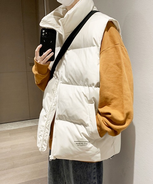 EPICKS（エピックス）の「中綿ベスト（ダウンベスト・レディース・ブラック/アイボリー・L/M）」の8枚目の写真