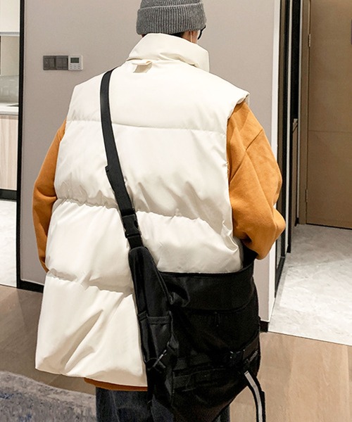 EPICKS（エピックス）の「中綿ベスト（ダウンベスト・レディース・ブラック/アイボリー・L/M）」の9枚目の写真