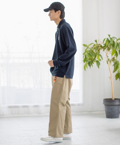 coen(コーエン)の「カレッジ刺繍ポロシャツ(ポロシャツ・メンズ・ホワイト/ネイビー・SMALL/MEDIUM/LARGE/X-LARGE)」の6枚目の写真