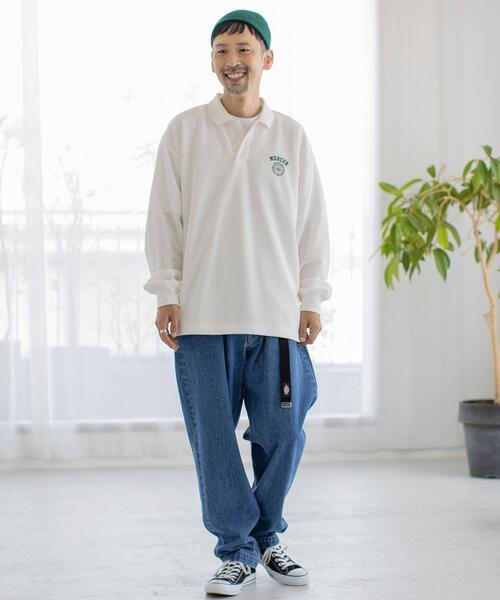 coen(コーエン)の「カレッジ刺繍ポロシャツ(ポロシャツ・メンズ・ホワイト/ネイビー・SMALL/MEDIUM/LARGE/X-LARGE)」の9枚目の写真