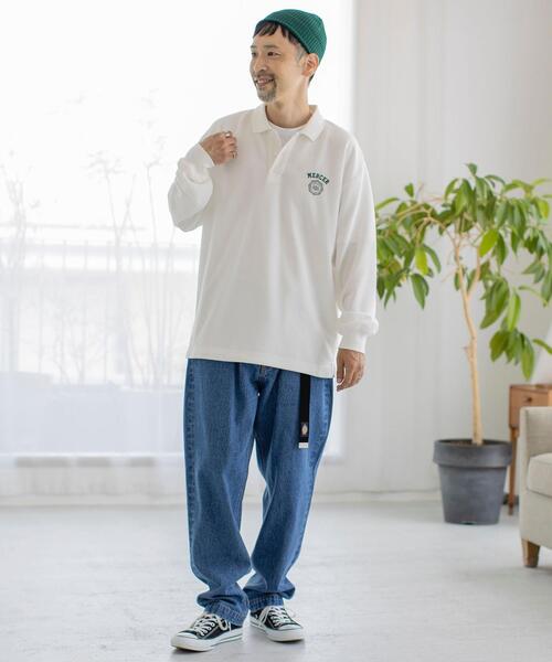 coen(コーエン)の「カレッジ刺繍ポロシャツ(ポロシャツ・メンズ・ホワイト/ネイビー・SMALL/MEDIUM/LARGE/X-LARGE)」の11枚目の写真