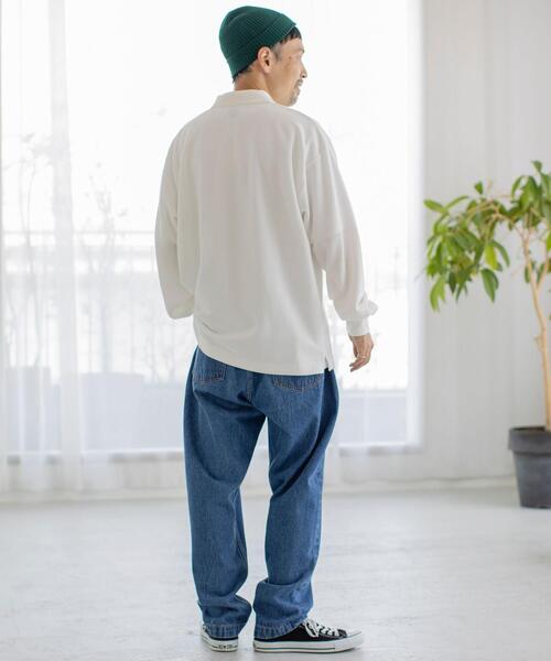 coen(コーエン)の「カレッジ刺繍ポロシャツ(ポロシャツ・メンズ・ホワイト/ネイビー・SMALL/MEDIUM/LARGE/X-LARGE)」の12枚目の写真