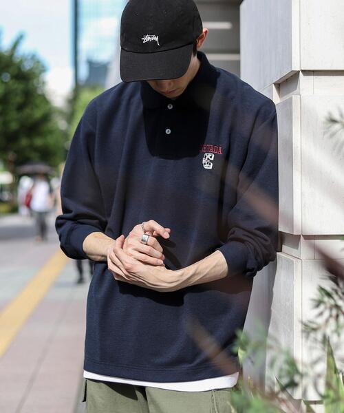 coen(コーエン)の「カレッジ刺繍ポロシャツ(ポロシャツ・メンズ・ホワイト/ネイビー・SMALL/MEDIUM/LARGE/X-LARGE)」の14枚目の写真