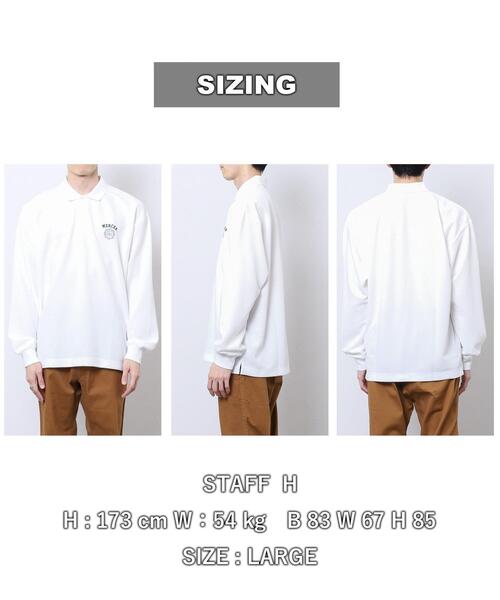 coen(コーエン)の「カレッジ刺繍ポロシャツ(ポロシャツ・メンズ・ホワイト/ネイビー・SMALL/MEDIUM/LARGE/X-LARGE)」の16枚目の写真