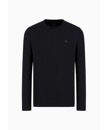 EMPORIO ARMANI | 【エンポリオ アルマーニ】長袖Tシャツ ストレッチスーピマジャージー製 マイクロロゴパッチ(Tシャツ/カットソー)