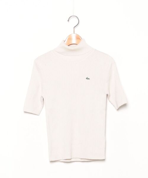 ワンポイントタートルネックニット 【新品非売品】 LACOSTE ラコステ 古着 ニット タートルネック ニット/セーター