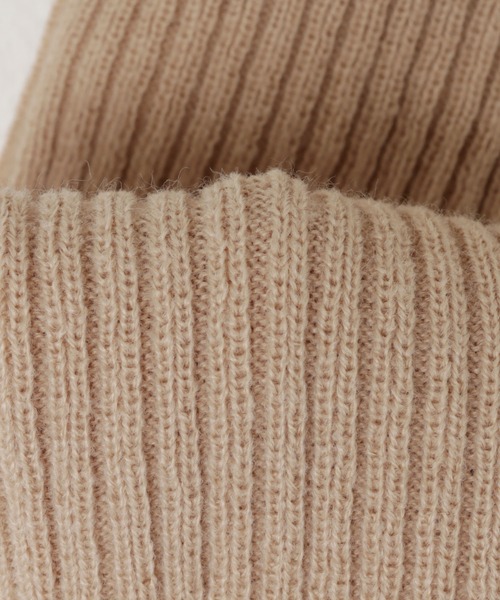 andme（アンドミー）の「リブニットアームウォーマー（アームカバー・レディース・オレンジ/チャコールグレー/ライトベージュ/グリーン/ピンク/ブルー/ベージュ・FREE）」の11枚目の写真