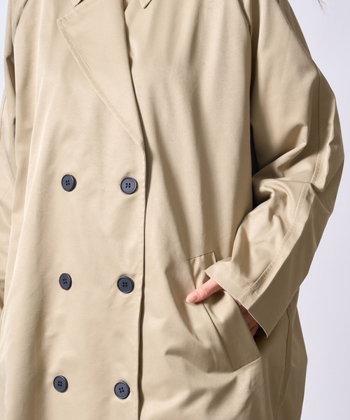 SETUP7(セットアップセブン)の「【SETUP7】ダブルボタントレンチコートSCCH205(トレンチコート・レディース・ブラック/グレー/グリーン/ベージュ・FREE)」の18枚目の写真