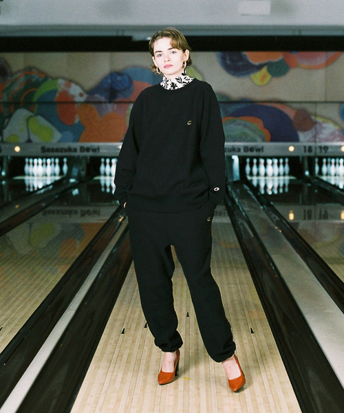 Champion(チャンピオン)の「【Champion/チャンピオン×JS】別注 リバースウィーブクルーネックスウェット(スウェット・メンズ・ブラック/ベージュ/パープル/グレー/レッド/グリーン/アイボリー・MEDIUM/LARGE/X-LARGE)」の12枚目の写真