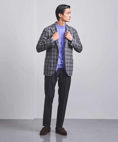 tofu★UNITED ARROWS グレーチェック柄 ジャケット46 ★ tofu☆UNITED ARROWS グレーチェック柄 ジャケット46 ☆ tofu様