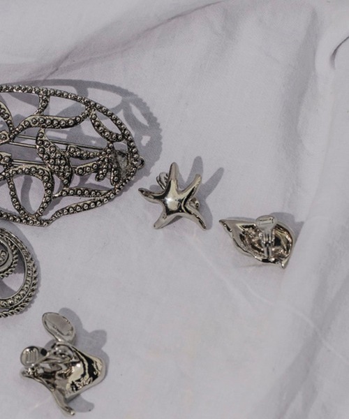 IRIS47(イリスフォーセブン)の「【IRIS 47】starfish earring HT5(イヤリング・レディース・シルバー・FREE)」の6枚目の写真