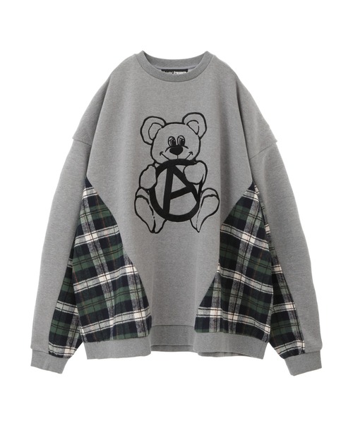 Candy Stripper（キャンディストリッパー）の「ANARCHY BEAR SWEAT トップス（スウェット・レディース・ヘザーグレー/ブラック/グリーン・2）」の15枚目の写真