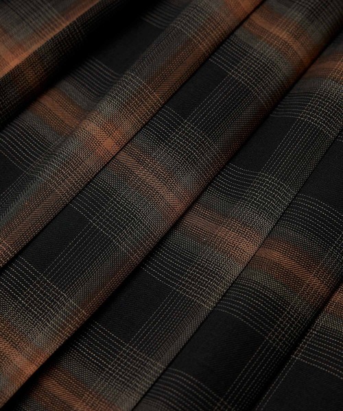 ROPE'（ロペ）の「ウールビエラチェックワンウェイプリーツスカート（スカート・レディース・ブラック/グリーン・36/38）」の18枚目の写真