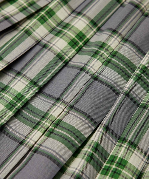 ROPE'（ロペ）の「ウールビエラチェックワンウェイプリーツスカート（スカート・レディース・ブラック/グリーン・36/38）」の13枚目の写真