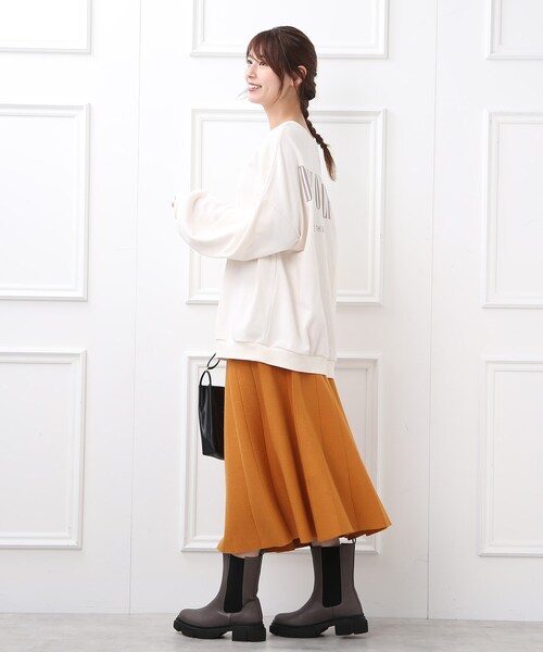 DRESKIP(ドレスキップ)の「◆【洗える/セットアップ可】上品もちもちジャカード フレアスカート(スカート・レディース・オレンジ/グリーン/ベージュ系その他2/ブラック系3/ブラック系4・02/03/04)」の15枚目の写真