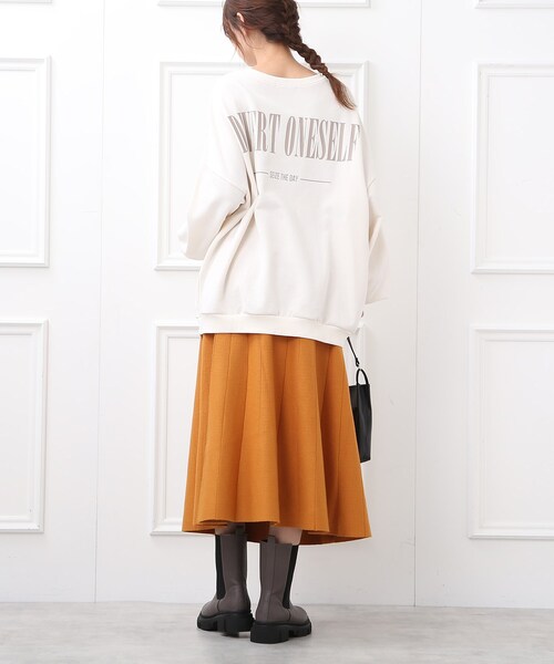 DRESKIP(ドレスキップ)の「◆【洗える/セットアップ可】上品もちもちジャカード フレアスカート(スカート・レディース・オレンジ/グリーン/ベージュ系その他2/ブラック系3/ブラック系4・02/03/04)」の16枚目の写真