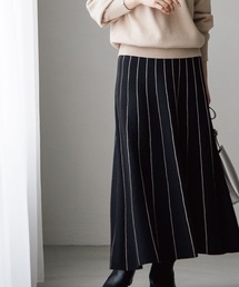 DRESKIP | もちもちジャカードフレアスカート(スカート)