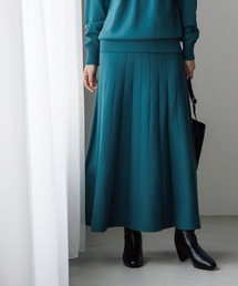 ◆【洗える/セットアップ可】上品もちもちジャカード フレアスカート