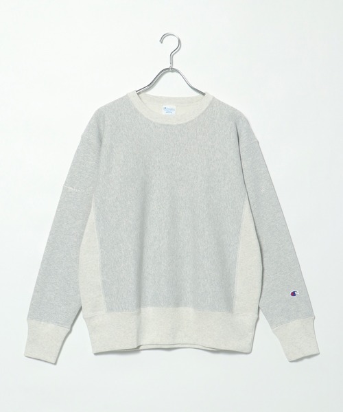 Champion(チャンピオン)の「Champion チャンピオン REVERSEWEAVE クルースウェット(スウェット・レディース・ダークグリーン/ライトグレー/ブルー系その他・M/L)」の2枚目の写真
