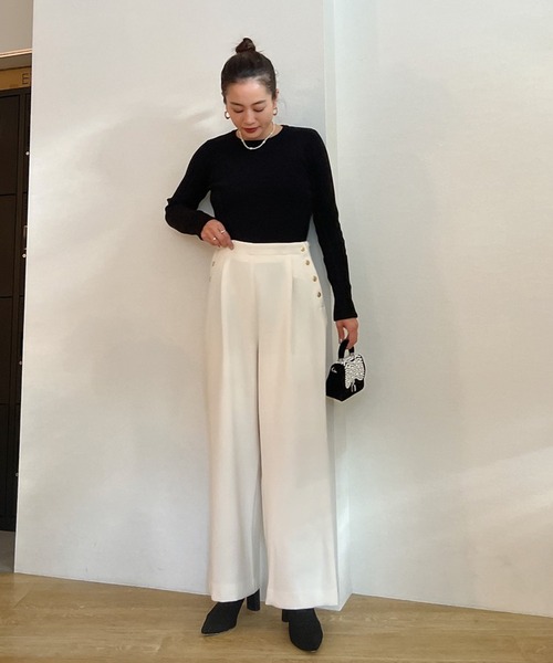 Vicente（ヴィセンテ）の「Standard pants（その他パンツ・レディース・ブラック/ホワイト・FREE）」の7枚目の写真