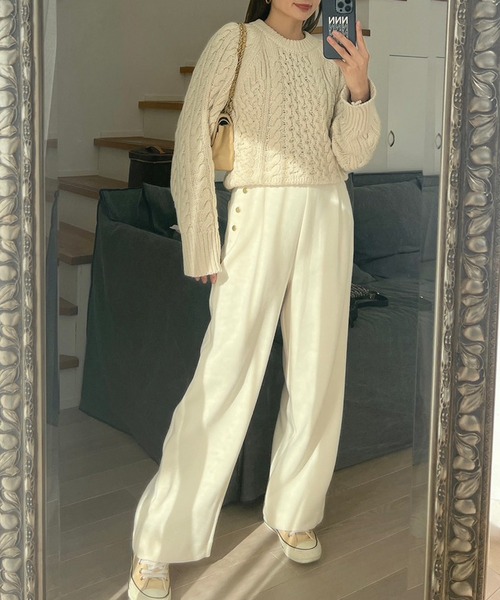 Vicente（ヴィセンテ）の「Standard pants（その他パンツ・レディース・ブラック/ホワイト・FREE）」の14枚目の写真