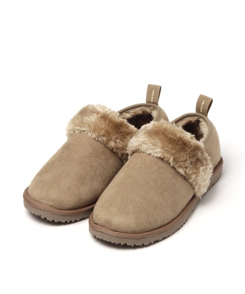 niko and...（ニコアンド）の「オリジナルフェイクムートンシューズ（スリッポン・レディース・ブラック/ブルー/ベージュ・MEDIUM/LARGE）」の5枚目の写真