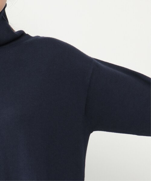 IKKA LOUNGE(イッカラウンジ)の「タートルニットスリットワンピース(ワンピース・レディース・ネイビー/モカ・L/M)」の11枚目の写真