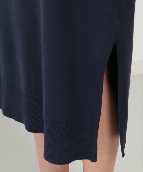 IKKA LOUNGE(イッカラウンジ)の「タートルニットスリットワンピース(ワンピース・レディース・ネイビー/モカ・L/M)」の9枚目の写真