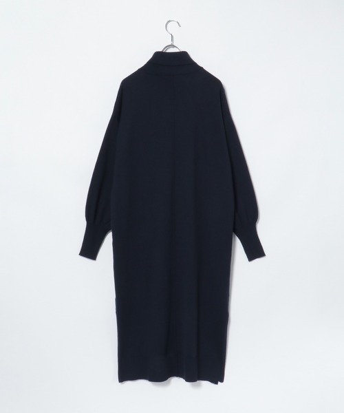 IKKA LOUNGE(イッカラウンジ)の「タートルニットスリットワンピース(ワンピース・レディース・ネイビー/モカ・L/M)」の22枚目の写真