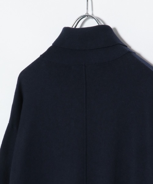 IKKA LOUNGE(イッカラウンジ)の「タートルニットスリットワンピース(ワンピース・レディース・ネイビー/モカ・L/M)」の18枚目の写真