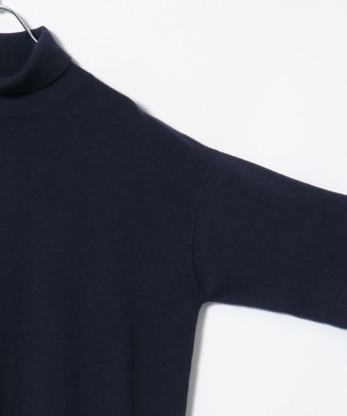 IKKA LOUNGE(イッカラウンジ)の「タートルニットスリットワンピース(ワンピース・レディース・ネイビー/モカ・L/M)」の20枚目の写真